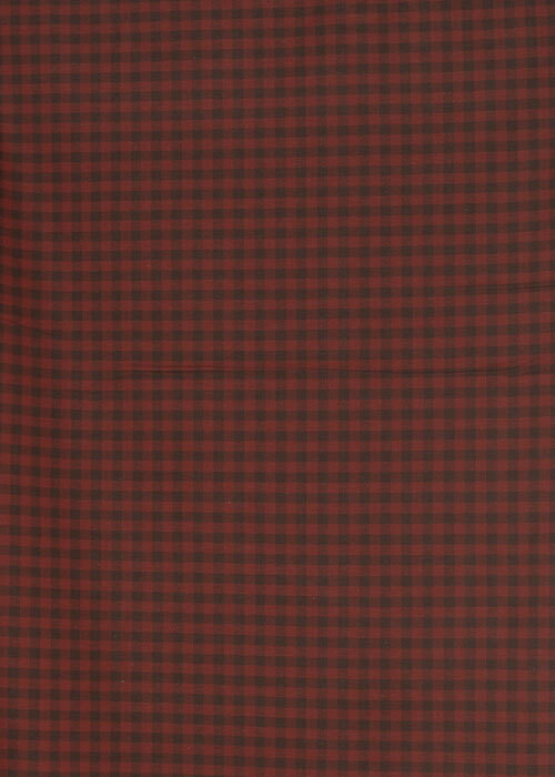 Cotton Oxford - Sienna and Umber Check