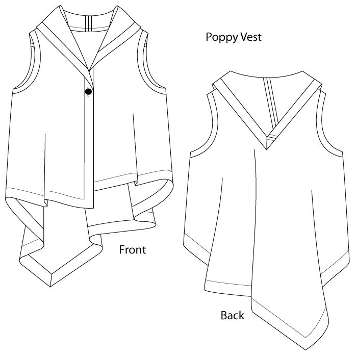 Poppy Vest PDF Pattern (Download)