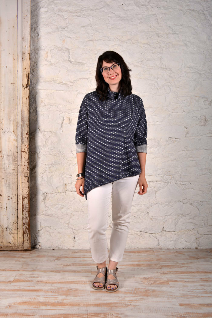 Barcelona Top in Terry Knit Dot Barcelona Top in Terry Knit Dot