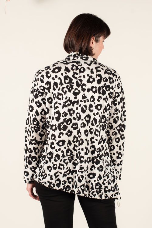 The Barcelona Top in a leopard sweater knit The Barcelona Top in a leopard sweater knit