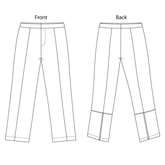 Madrid Pants Front & Back