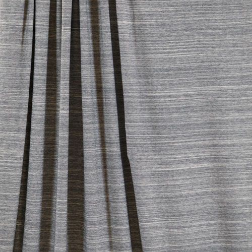 Cotton Jersey Knit - Charcoal Grey Stria