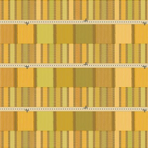 Cotton - Threadwork Green Binding