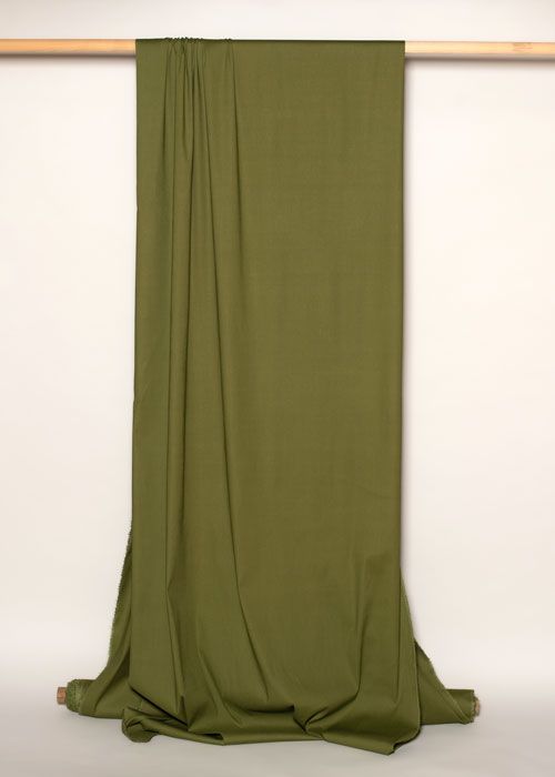 Viscose/Linen Stretch - Olive