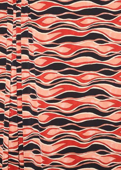Polyester - Red Waves