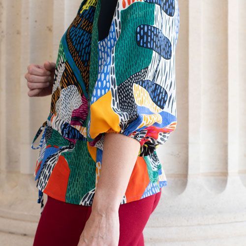 The Byrd Shirt gathered sleeve. 