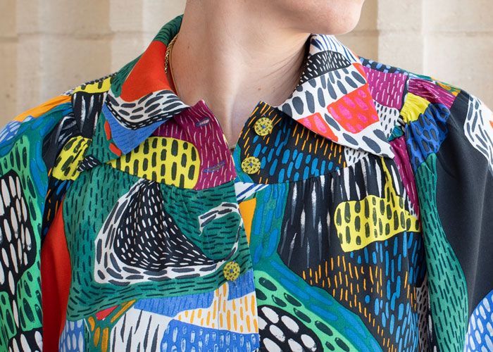 The Byrd Shirt yoke and collar. 