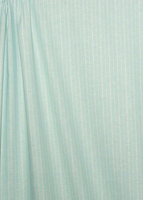 Hemp/Organic Cotton Chambray Stripe - Duck Egg