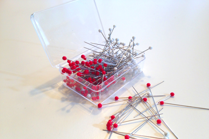 Japanese Glass Head Silk Pins