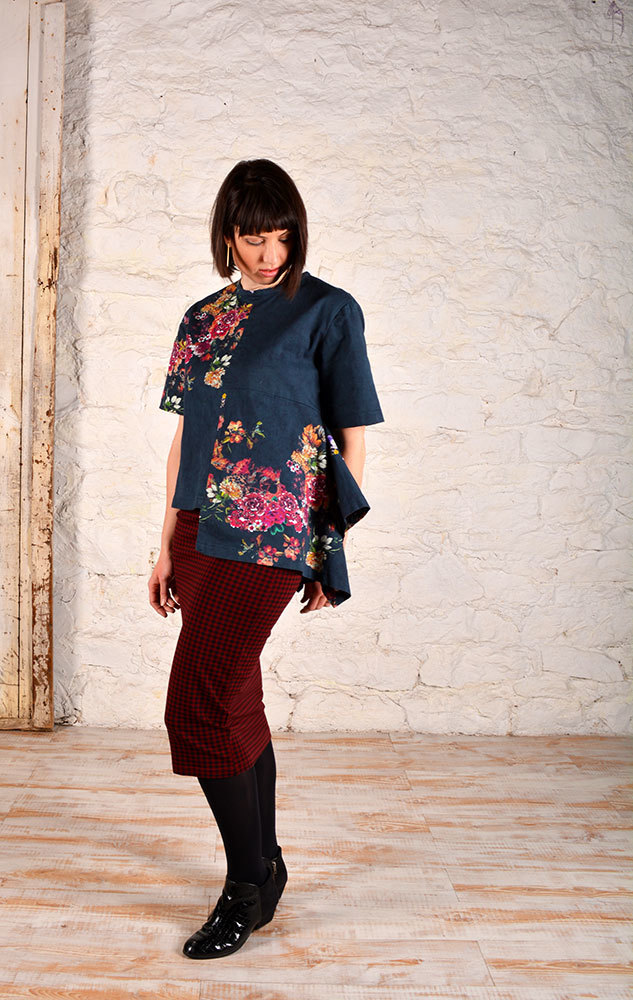 Denim Floral Print