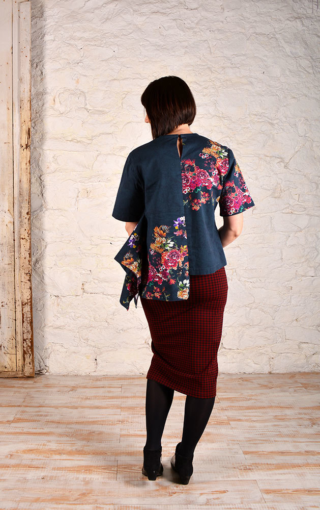 Denim Floral Print