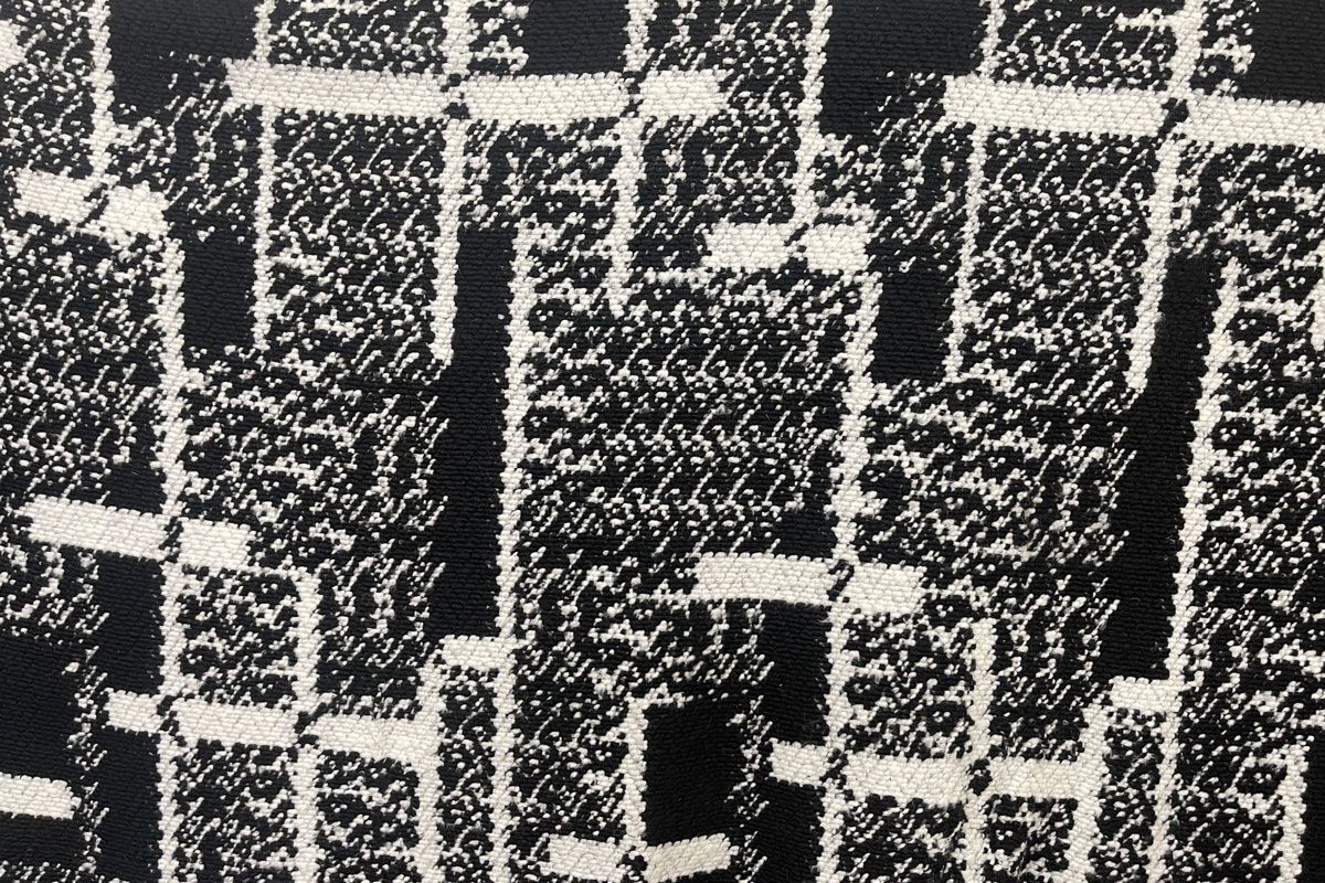 Boiled Wool - Abstract Black &amp; White