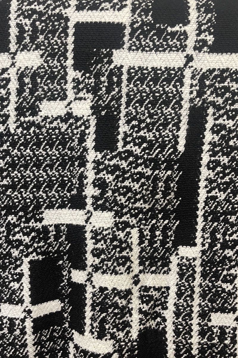 Boiled Wool - Abstract Black &amp; White