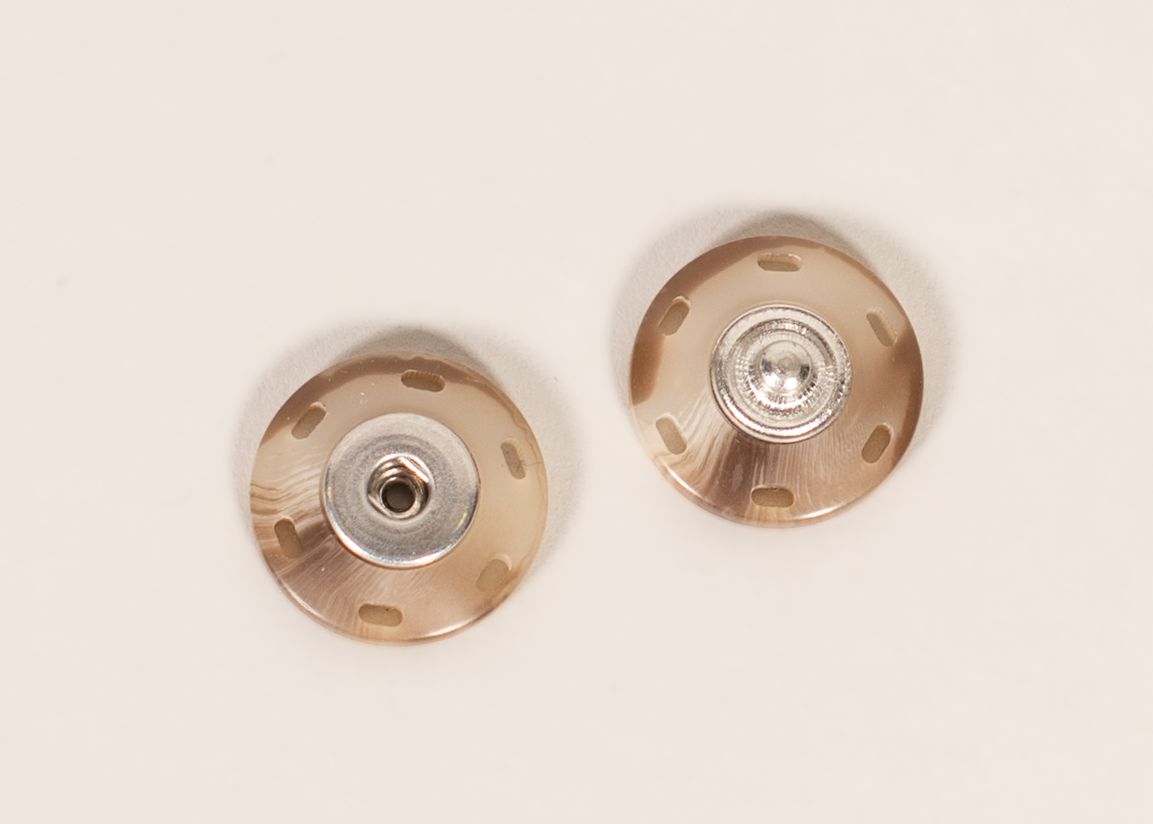 Tortoiseshell Sew-in Snaps –3/4" diameter