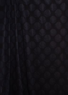 Textured Cotton - Black Polka Dot 18-124-13-FX