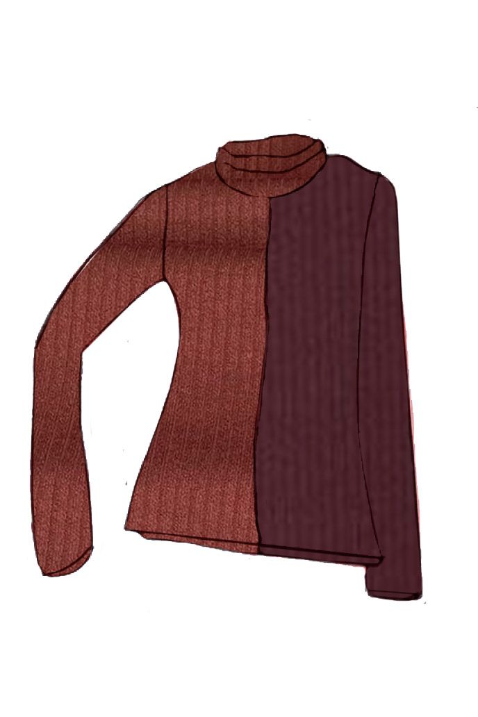 Urban Cowl Top: Cranberry Salad