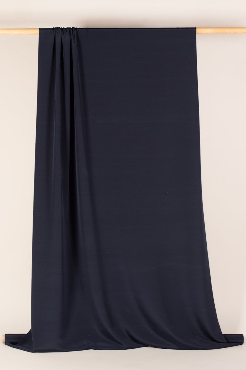 Silk 4-Ply Crepe - Navy