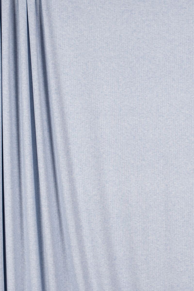 Brushed Rib Knit - Baby Blue