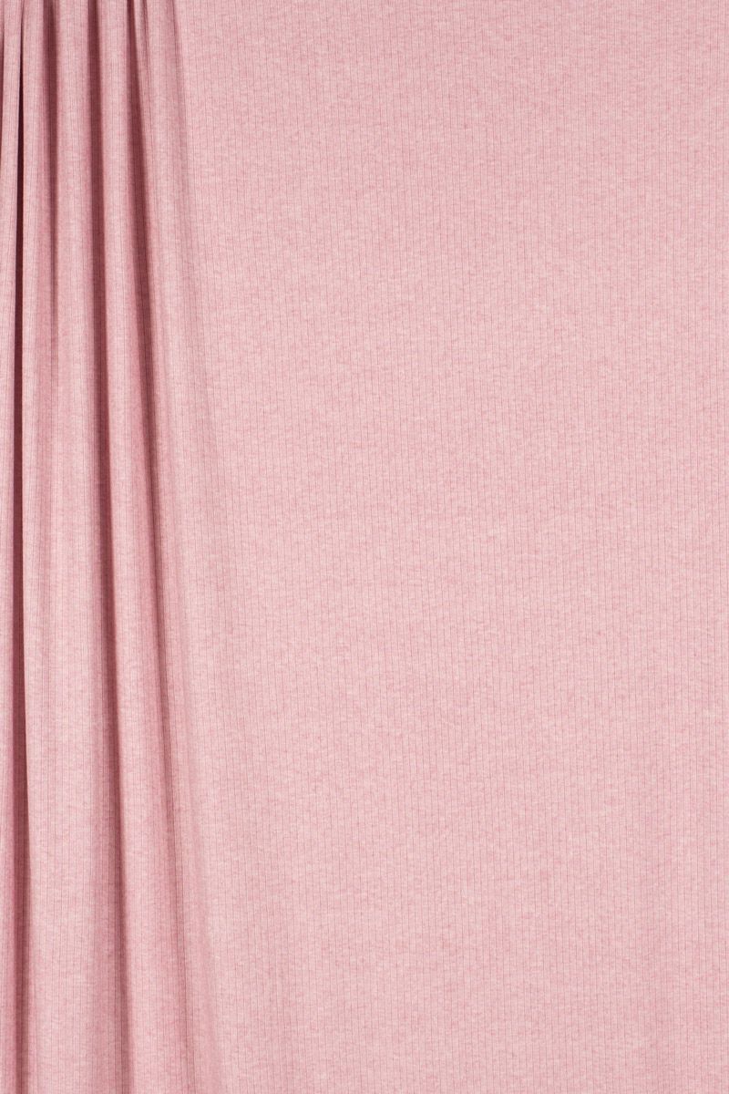 Brushed Rib Knit - Soft Pink