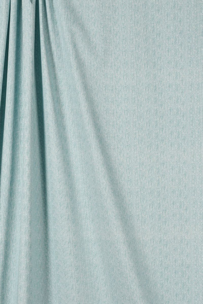 Stretch Cotton - Aqua/Royal Pinstripe