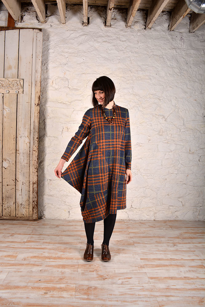 Memphis Dress in Plaid Knit Memphis Dress in Plaid Knit
