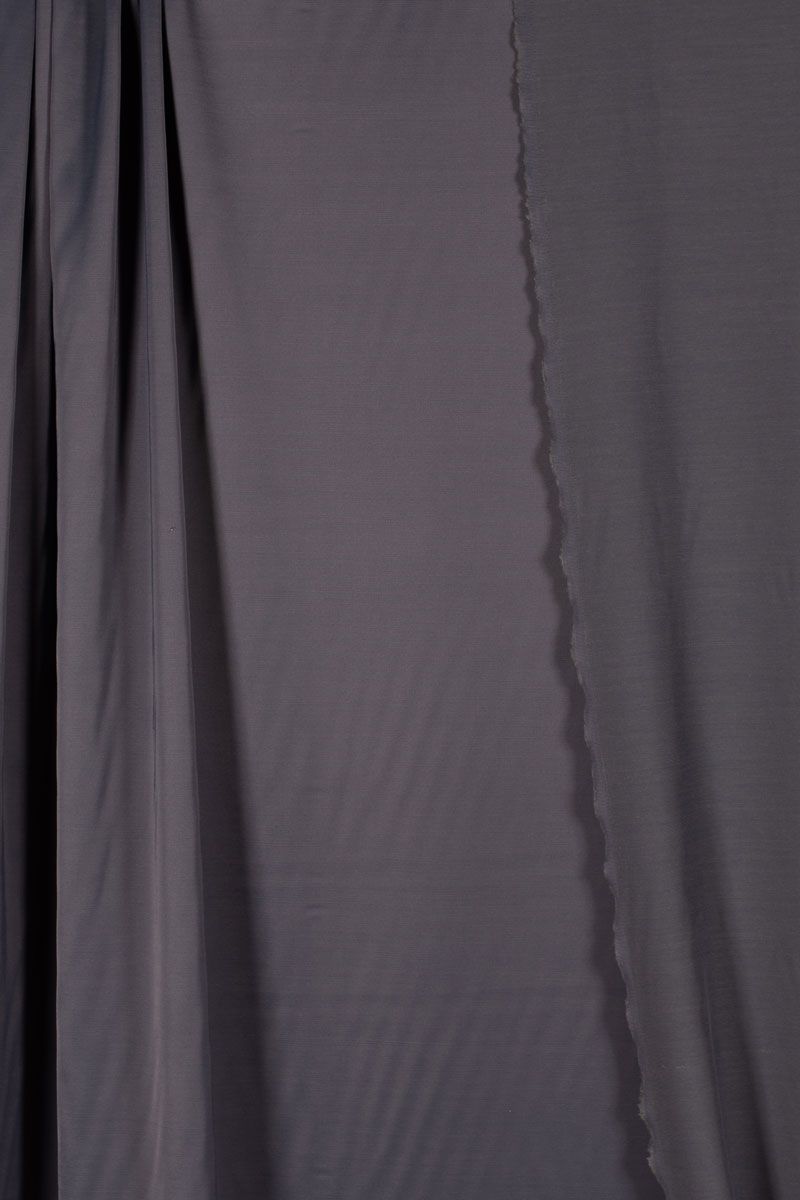 Wool/Silk Blend Satin - Blue Steel