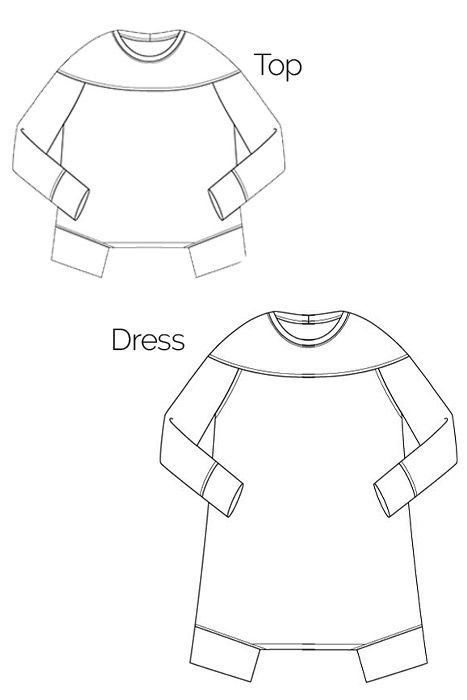 Bristol Top &amp; Dress PDF Pattern (Download)