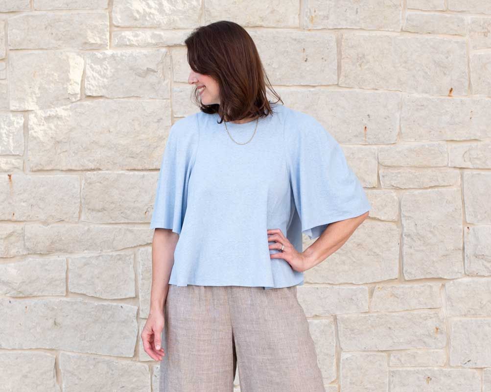 Roma Top made in a knit
