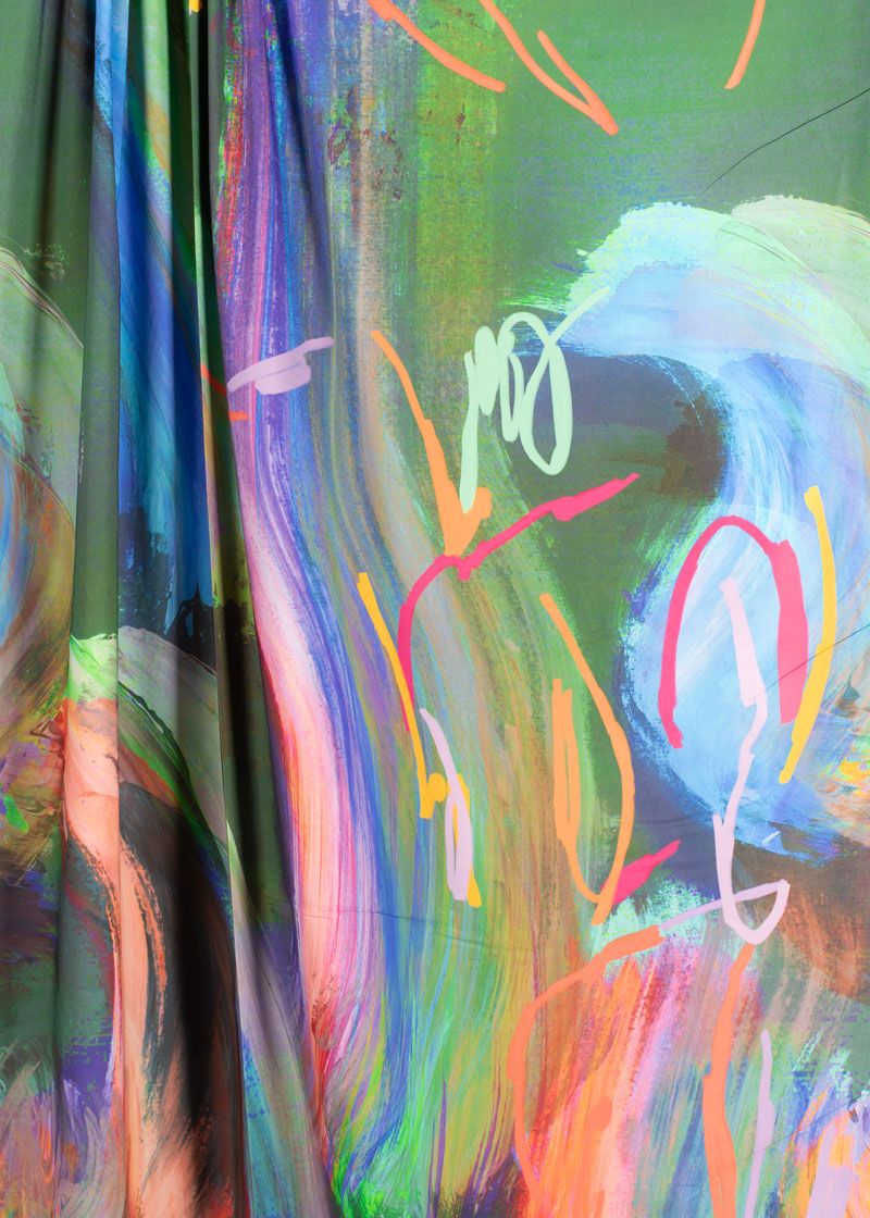 Cotton Poplin  - Finger Paint - END CUT
