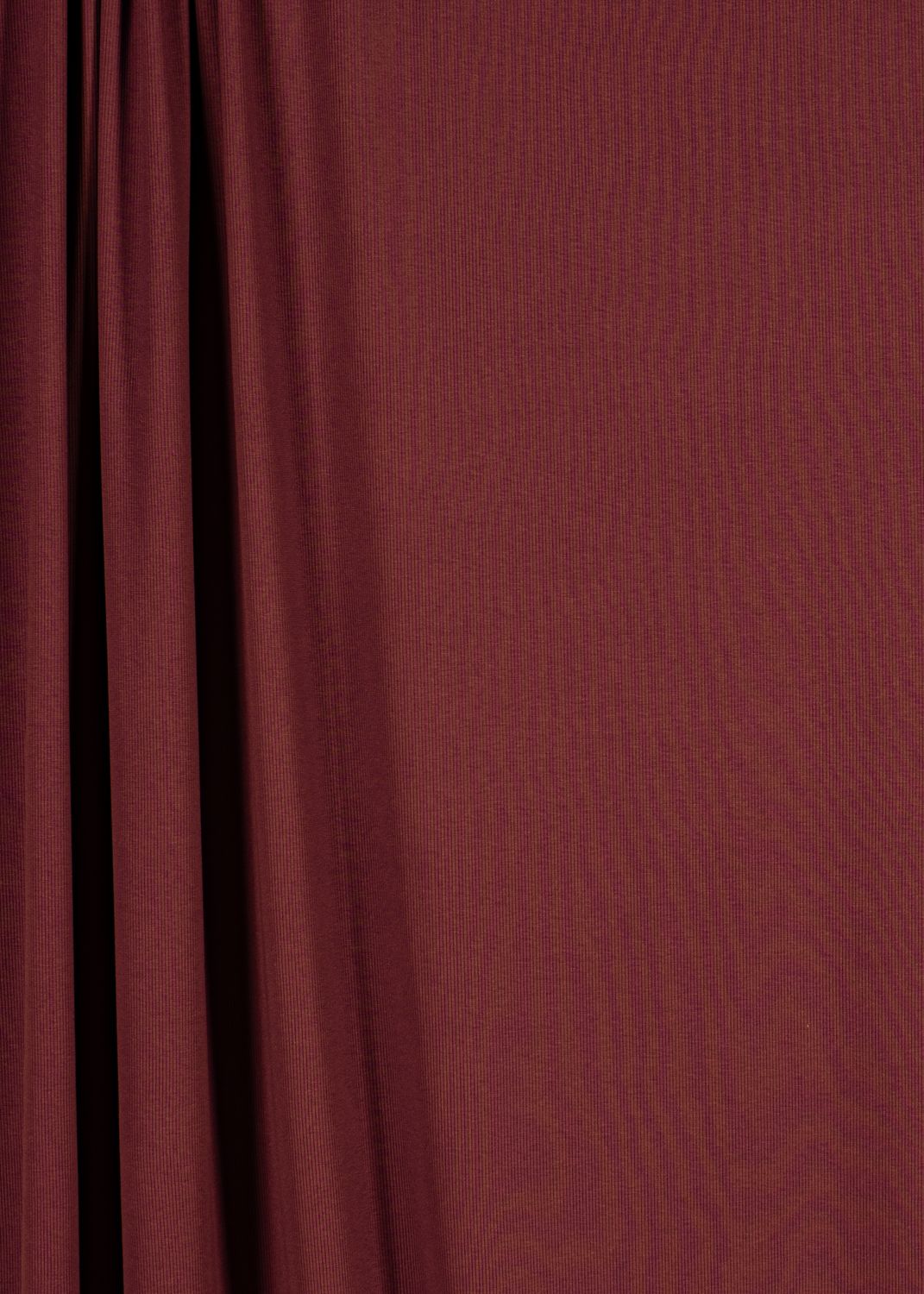 Organic Cotton Knit Ribbing - Cherry Wine