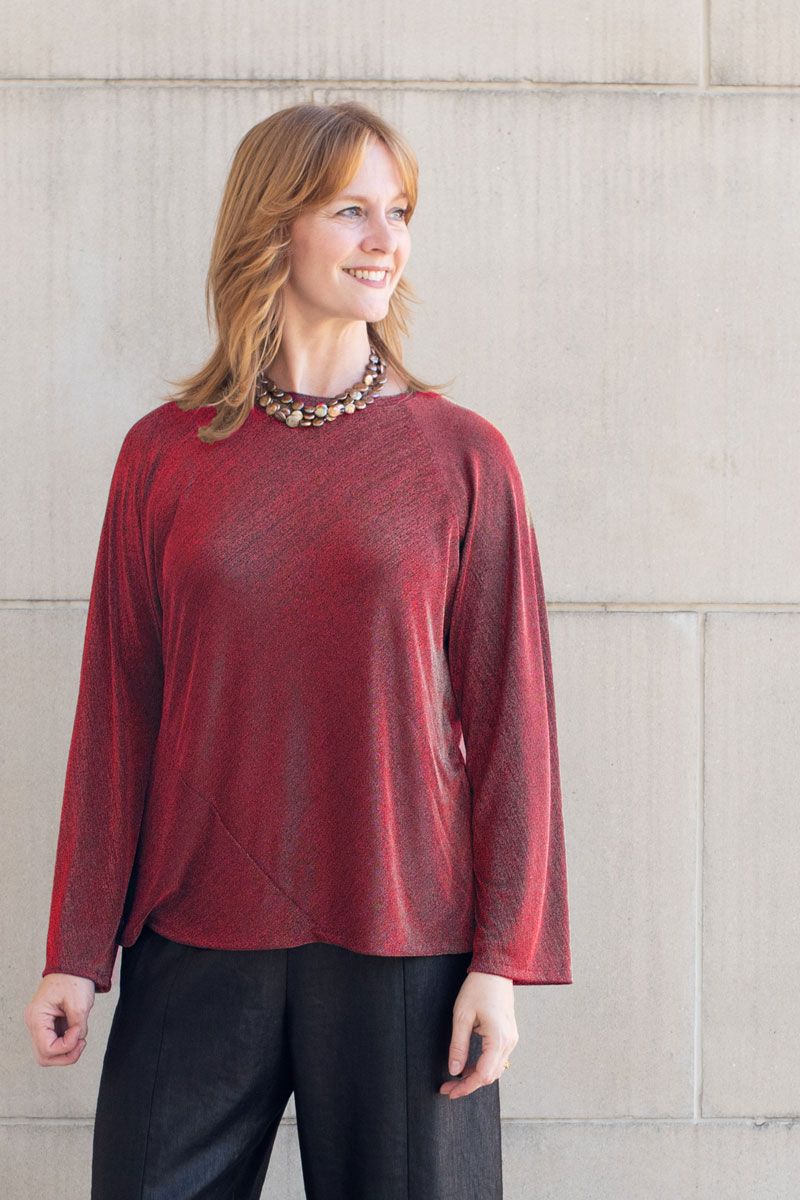 Helix Tee - Disco Red