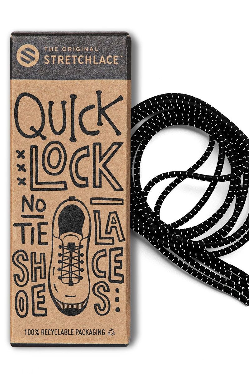 Quick Lock Shoelace: Black