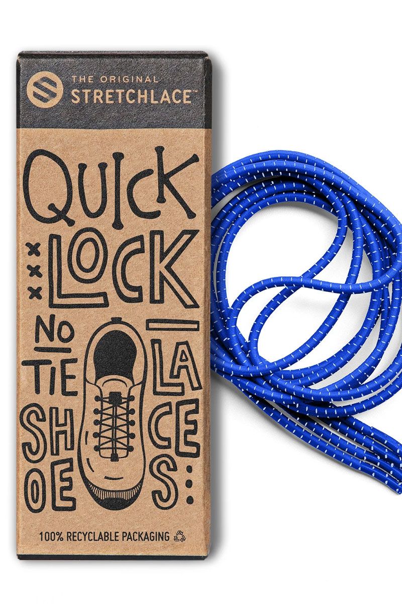 Quick Lock Shoelace: Blue