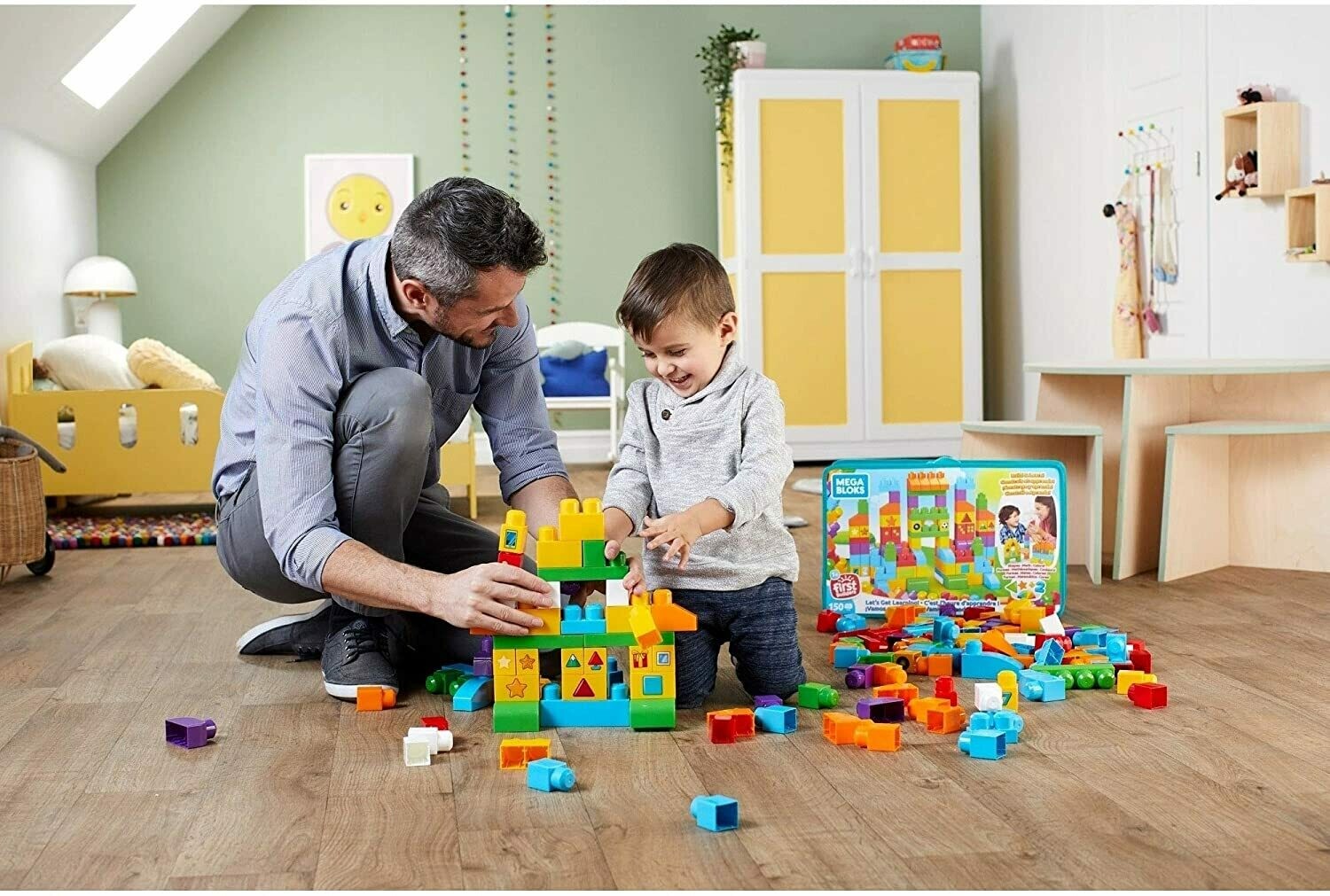 Mega Bloks Sac Blocs Construction Deluxe 150 Briques Jouet Pour Bebe Et Enfant De 1 A 5 Ans