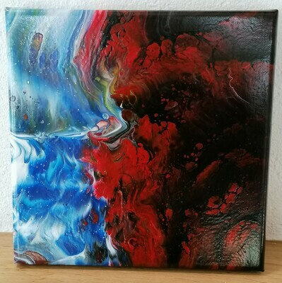 "Water on Fire", 20x20cm