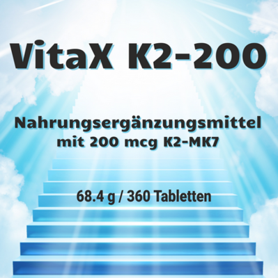 MyGrace VitaX K2-200 mit 200 mcg K2-MK7 / 360 Tabletten