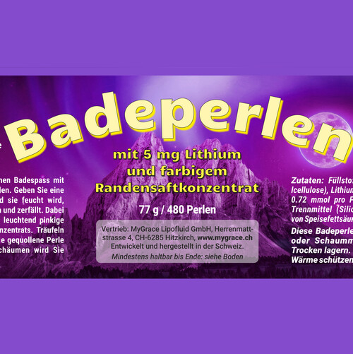 Badeperlen mit 5 mg Lithium 480 Perlen