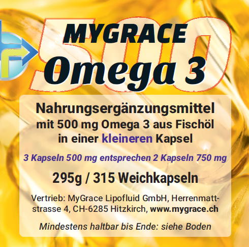 MYGRACE Omega 3-500 mit 315 Kapseln
