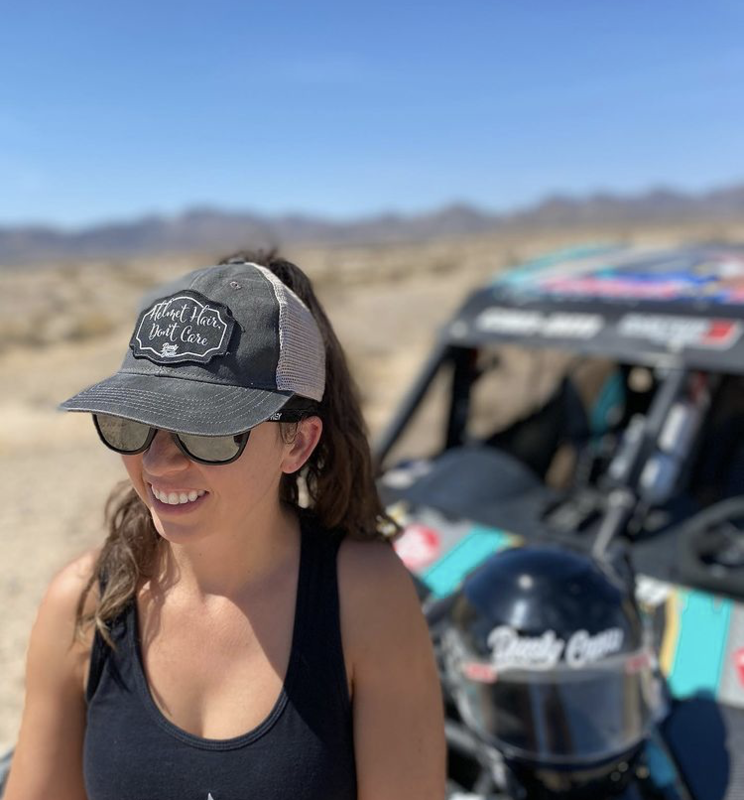 Helmet Hair Don't Care Ponytail Hat