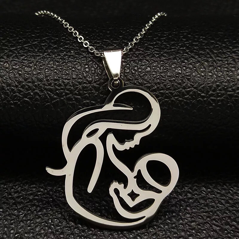 Mom BABY Stainless Steel Necklace