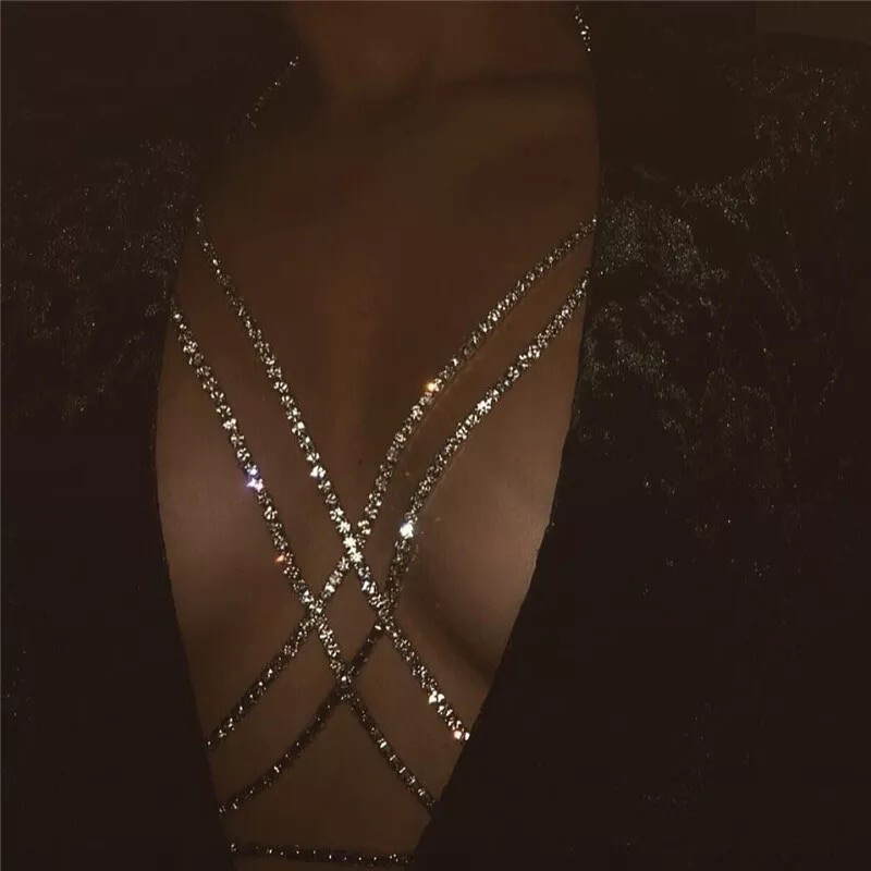 Crystal Crossing Body Jewelry