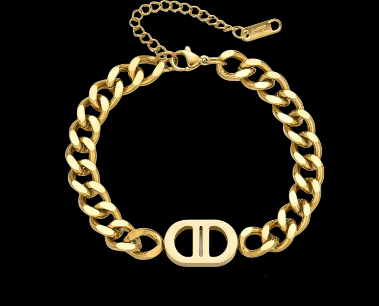 Diva Cuban Link Gold Bracelet