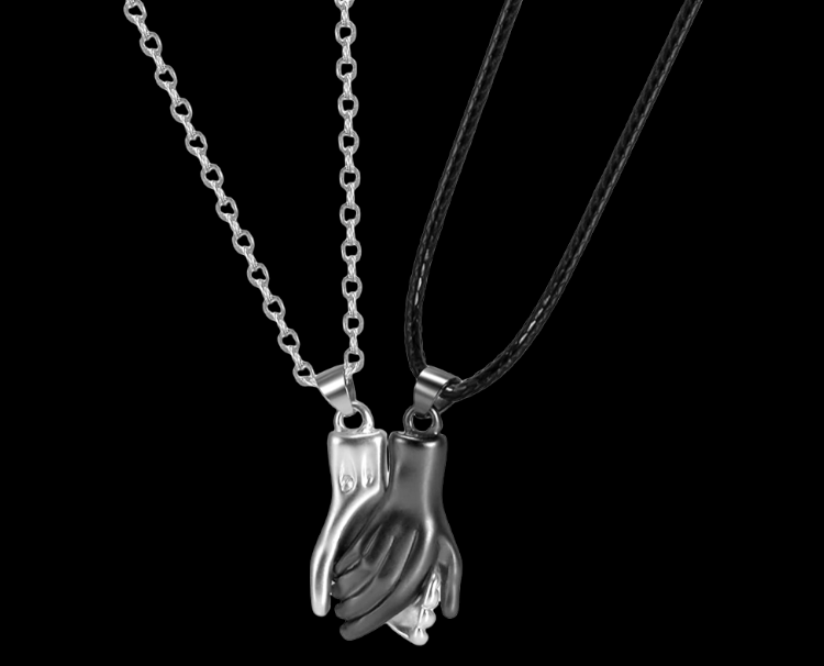 Magnetic Hands For Couples Necklace