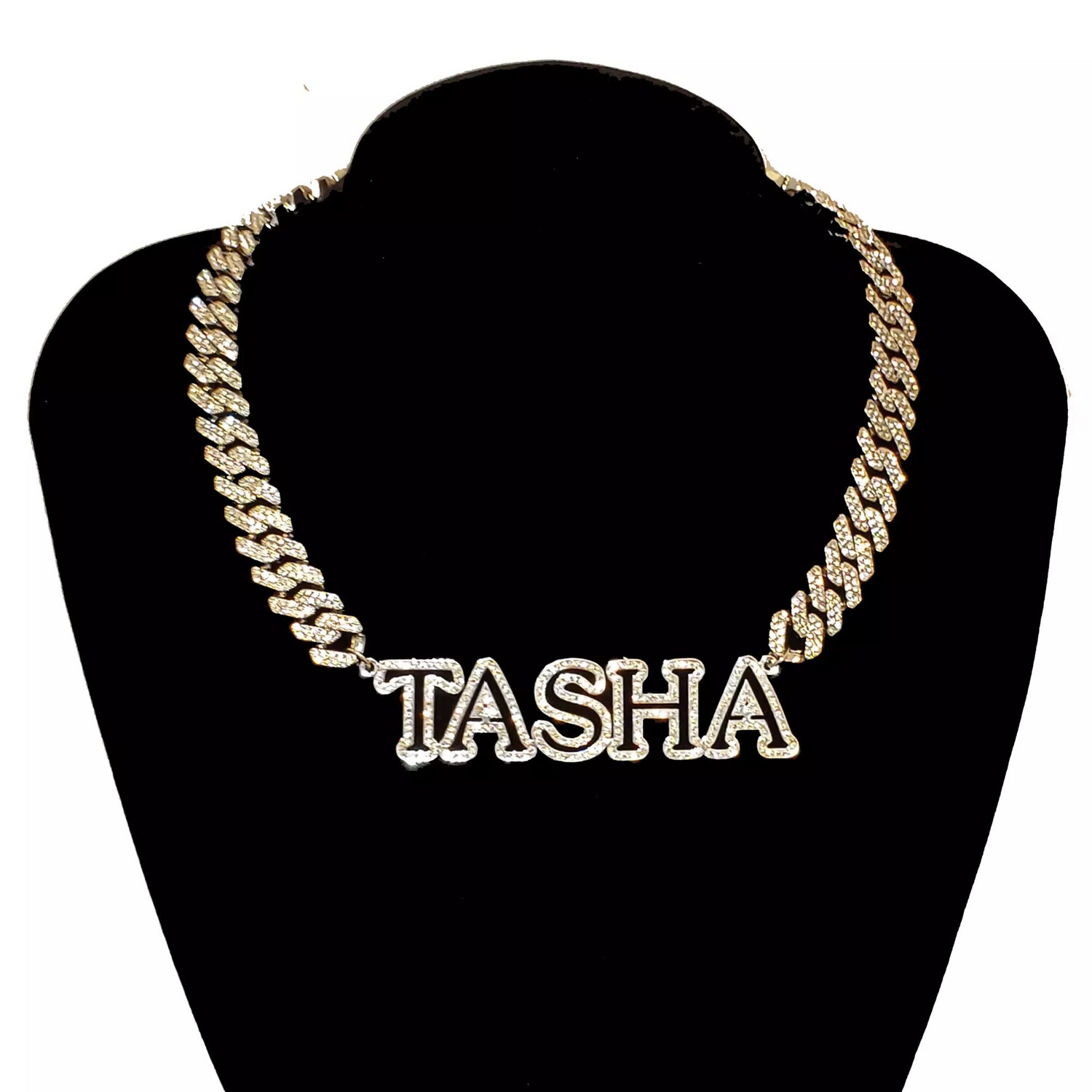 Bling Cuban Nameplate Necklace