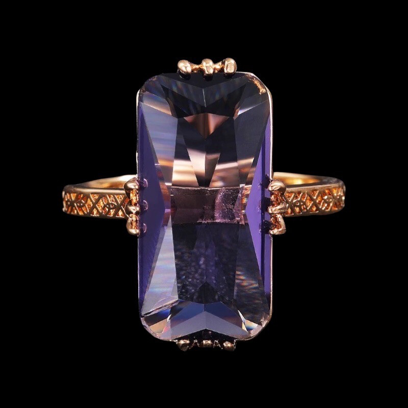 Purple Stone Elegant Ring