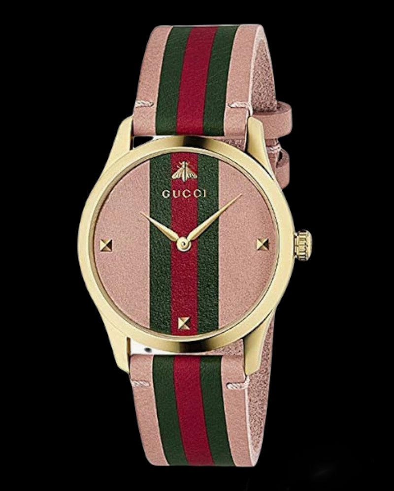 Gucci G-Timeless Gold and Leather Watch