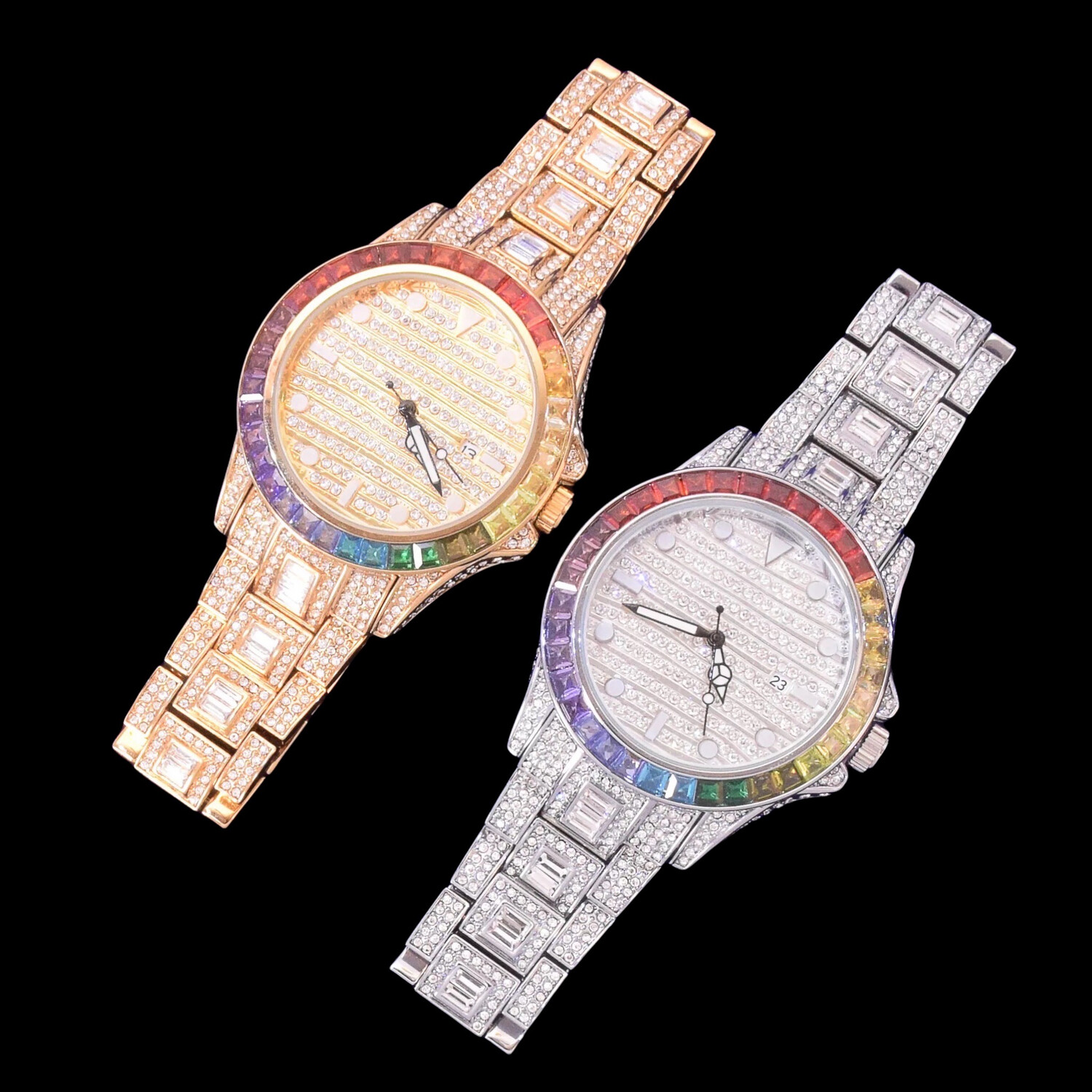 Icy Rainbow Luxury Watch