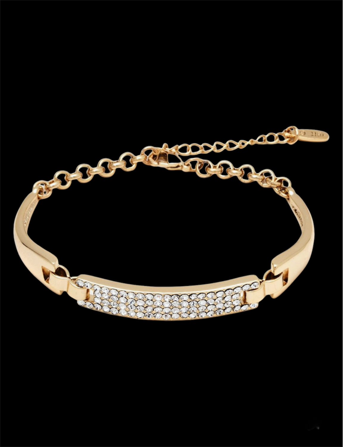18k Gold Crystal Bracelet