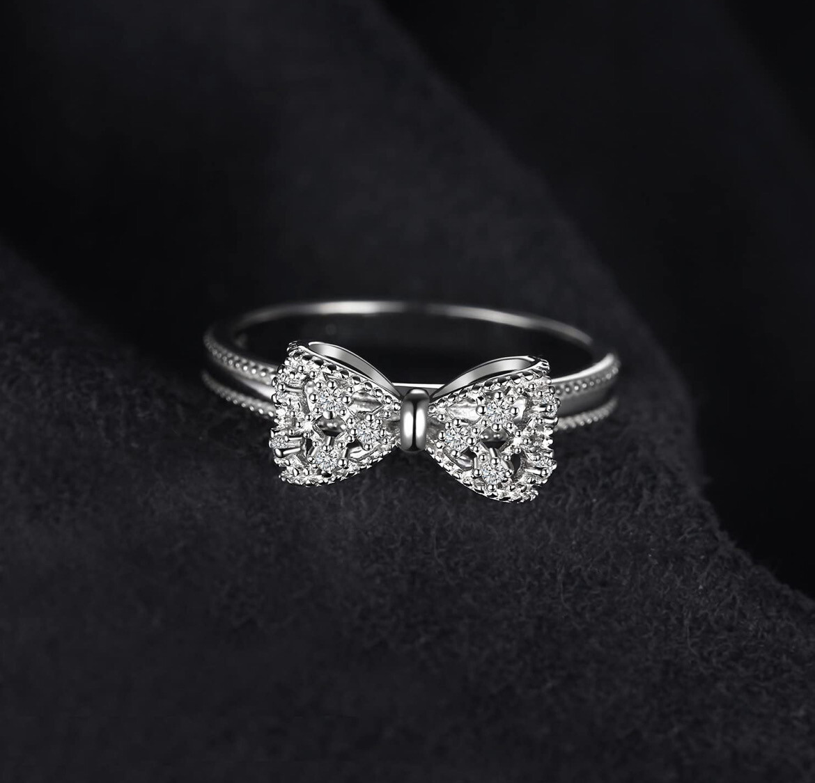 Beauty Bow Tie Ring - 925 Sterling Silver
