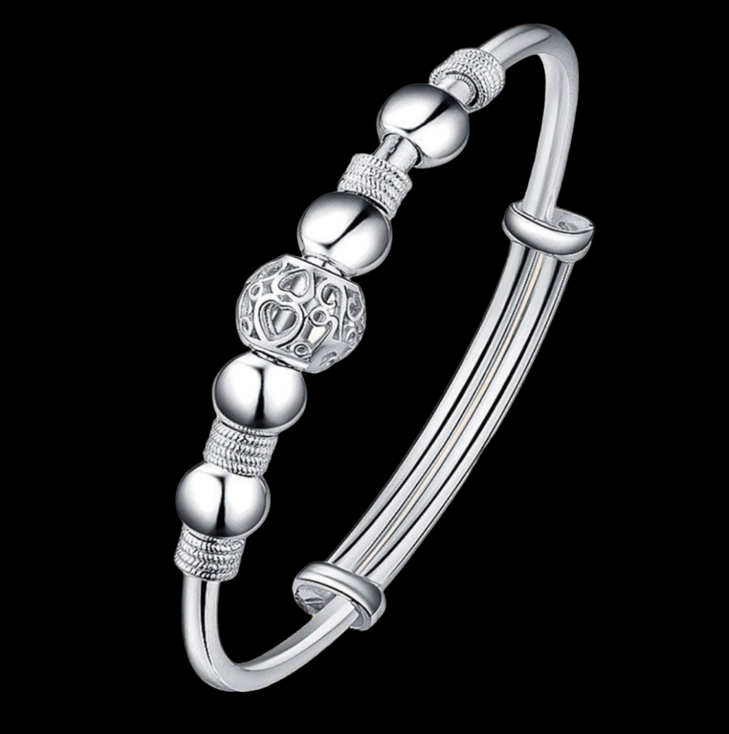 925 Sterling Silver Beads Bracelet